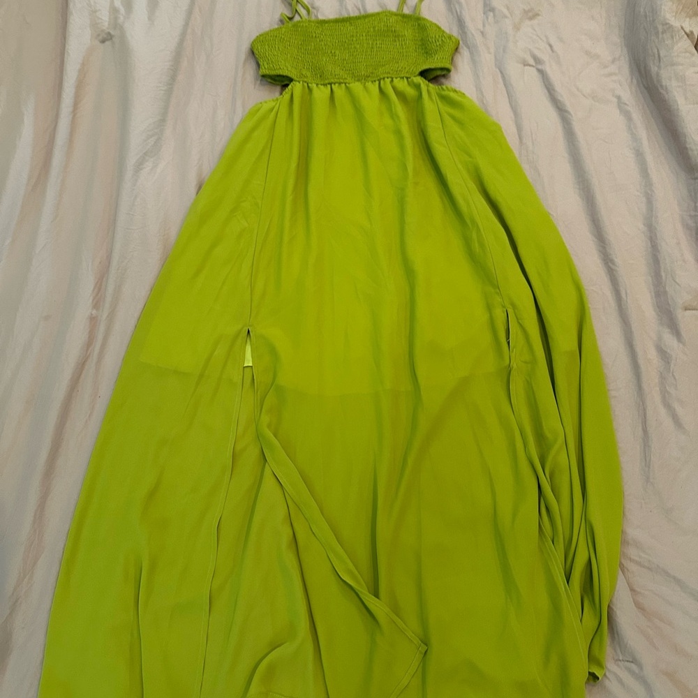 Vibrant Green Maxi Dress